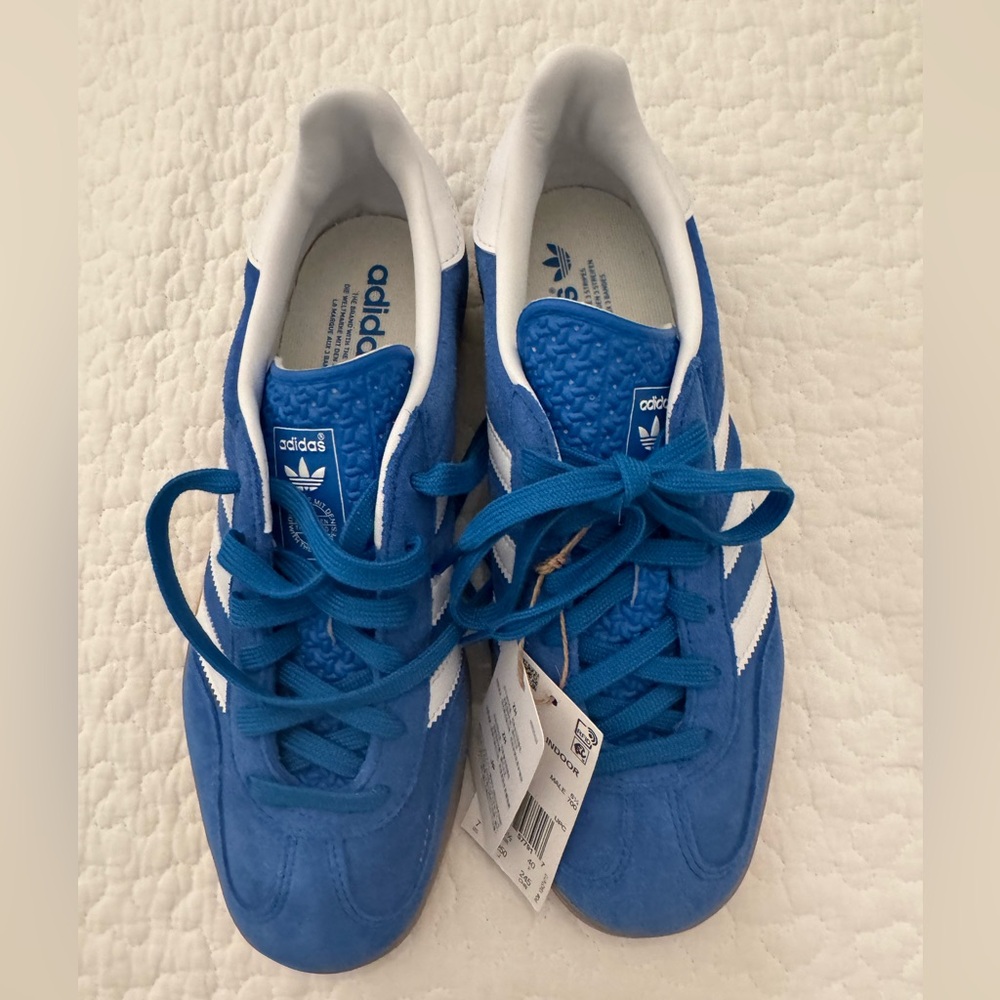 NWT Blue Adidas Gazelle